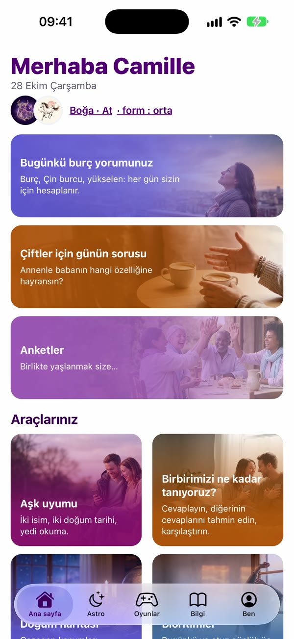 Uygulama ekran görüntüsü: Ana sayfa